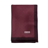Vakko Jakarlı İpek Şal - Helezon Monogram - Bordo