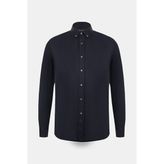 Vakko Jersey Casual Shirt - Mavi