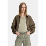 Vakko Khaki Bomber Jacket - L - Yeşil