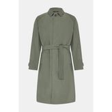 Vakko Light Green Trench Coat - 54 - Yeşil