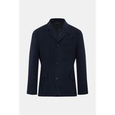 Vakko Lined Wool Cashmere Jacket - 48 - Mavi