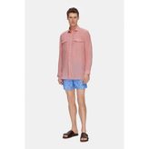 Vakko Linen Casual Shirt - Pembe
