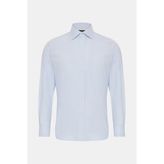 Vakko Micro Pattern Non-Iron Shirt - 44 - Mavi