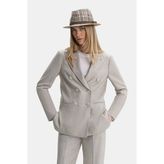 Vakko Mink Double-Breasted Jacket - 38 - Bej