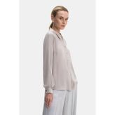 Vakko Mink Long Sleeve Shirt - 44 - Bej
