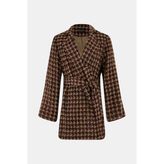 Vakko Multicolor Pea Coat - 42 - Çok Renkli