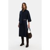 Vakko Navy Midi Skirt - Mavi - 40