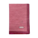 Vakko Pamuk İpek Şal - Şeritli Monogram - Pembe