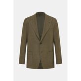 Vakko Peak Lapel Single-Breasted Lined Jacket - 44 - Yeşil