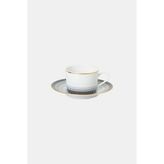 Vakko Piano Black & Gold Tea Cup - Siyah