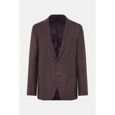 Vakko Single-Breasted Lined Jacket - 46 - Kırmızı