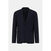 Vakko Single-Breasted Lined Jacket - 46 - Mavi