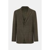 Vakko Single-Breasted Lined Jacket - 56 - Yeşil