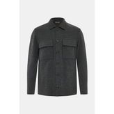 Vakko Smoke Grey Jersey Knit Sweater - Gri