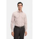 Vakko Striped Shirt - 40 - Bej