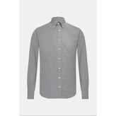 Vakko Twill Casual Shirt - M - Gri