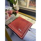Vakko Twill Eşarp - Kırmızı - Ekru