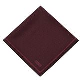 Vakko Twill İpek Eşarp - Yeni Monogram - Bordo