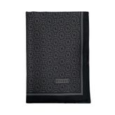 Vakko Twill İpek Şal - Helezon Monogram - Antrasit