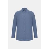 Vakko Twill Shirt - 2XL - Mavi