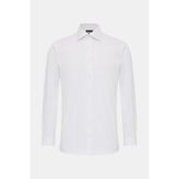 Vakko White Micro Pattern Shirt - 42 - Beyaz