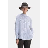 Vakko White Striped Shirt - 34 - Beyaz