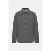 Vakko Wool Elastane Short Coat - 50 - Gri