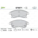 Valeo 670071 Ön Balata