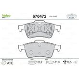 Valeo 670472 Arka Balata