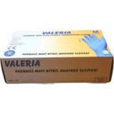 Valerıa Pudrasız Mavi Nitril (M) Eldiven