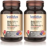 Validus Biotin + Keratin + Zinc 30 Tablet (2 paketi)