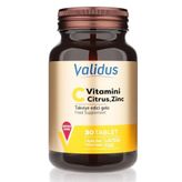 Validus C Vitamini Citrus Zinc 30 Tablet