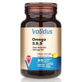 Validus Omega 3-6-9 50 Kapsül Balık Yağı