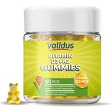 Validus Vitamin D3 1000 Iu K2 50 Mcg 60 Gummies