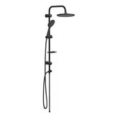 Valtemo Deluxe Jet Black Rain Tepe Duş Seti