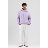 VAMOSCLO Basic Oversize Kapüşonlu Sweatshirt Lila