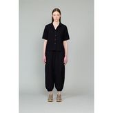 Vaneda Lori Kadın Keten Gömlek Siyah - XL