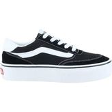 Vans Brooklyn Bağcıklı Kadın Sneaker Kauçuk Tabanlı Suni Deri Spor Ayakkabı - Siyah