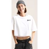 Vans Classic Script Kadın Beyaz T-Shirt - Vn000qdf