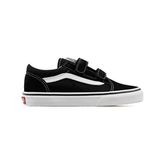 Vans Çocuk Ayakkabı Old School V VN000VHE6BT1 Siyah Tekstil Düz Taban Kız Çocuk ve Erkek Çocuk İçin