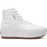 Vans Filmore Hi Tapered Platform St Kadın Spor Ayakkabı Beyaz Renk Nefes Alabilir Yapı ile Konforlu - White