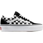 Vans Ua Old Skool Platform Damalı Sneaker - Siyah