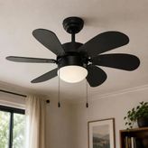 Vantı 30'' 30 W Sıyah Ahsap Tavan Vantılator