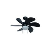 Vanti KCF279 5 Kanatlı Siyah Ahşap Dekoratif 60 W Tavan Vantilatörü