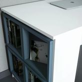 Variant Mobilya Box Calisma Masasi - Beyaz / Mavi (Kutu)