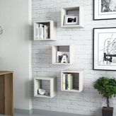 Variant Mobilya Box Duvar Rafi - Krem