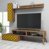 Variant Mobilya Planet Tv Unitesi - Ceviz / Sari