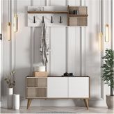 Variant Mobilya Siena Portmanto - Ceviz - Beyaz