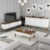 Variant Mobilya Variant Bohem 3 Lü Salon Takımı - Beyaz
