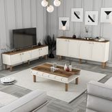 Variant Mobilya Variant Bohem 3 Lü Salon Takımı - Krem